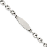 Sterling Silver Polished Mariner/Anchor Link ID Bracelet, 7.5 x 5mm view