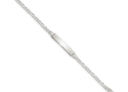 Sterling Silver Children's ID Bracelet (Style QID27-6)