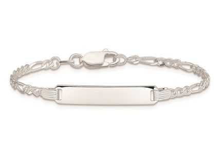 Sterling Silver Children's ID Bracelet (Style QID27-6)
