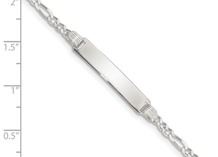 Sterling Silver Children's ID Bracelet (Style QID27-6)