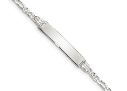 Sterling Silver Children's ID Bracelet (Style QID27-6)