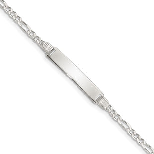 Sterling Silver Children's ID Bracelet (Style QID27-6)