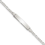Sterling Silver Children's ID Bracelet, 5.5 x 6mm (-5.5) view