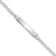 Sterling Silver Children's ID Bracelet, 5.5 x 6mm (-5.5)
