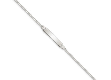Sterling Silver Children's ID Bracelet (Style QID28-6)