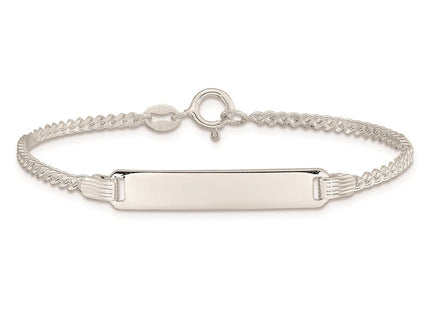 Sterling Silver Children's ID Bracelet (Style QID28-6)