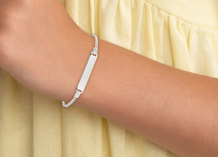 Sterling Silver Children's ID Bracelet (Style QID28-6)