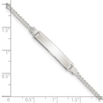 Sterling Silver Children's ID Bracelet, 5.5 x 6mm (-5.5) view