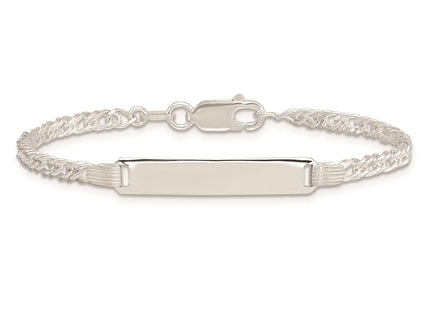 Sterling Silver Children's ID Bracelet (Style QID29-6)
