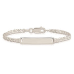 Sterling Silver Children's ID Bracelet, 6 x 6mm view