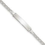 Sterling Silver Children's ID Bracelet, 6 x 6mm view