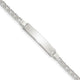 Sterling Silver Children's ID Bracelet, 6 x 6mm