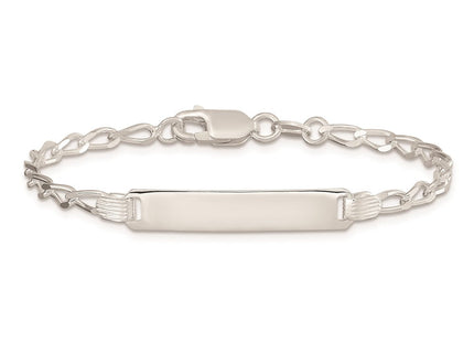 Sterling silver ID bracelet, another view