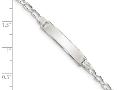 Sterling Silver Children's ID Bracelet (Style QID30-6)
