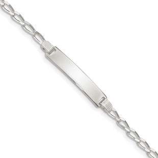 Sterling Silver Children's ID Bracelet (Style QID30-6)