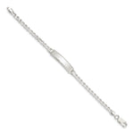 Sterling Silver Children's ID Bracelet, 5.5 x 6mm (-5.5) view