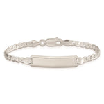 Sterling Silver Children's ID Bracelet, 5.5 x 6mm (-5.5) view