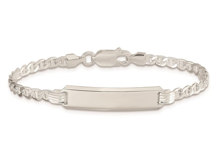 Sterling Silver Children's ID Bracelet (Style QID33-6)