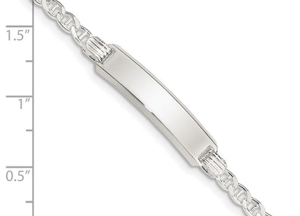 Sterling Silver Children's ID Bracelet (Style QID33-6)