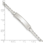 Sterling Silver Children's ID Bracelet, 5.5 x 6mm (-5.5) view