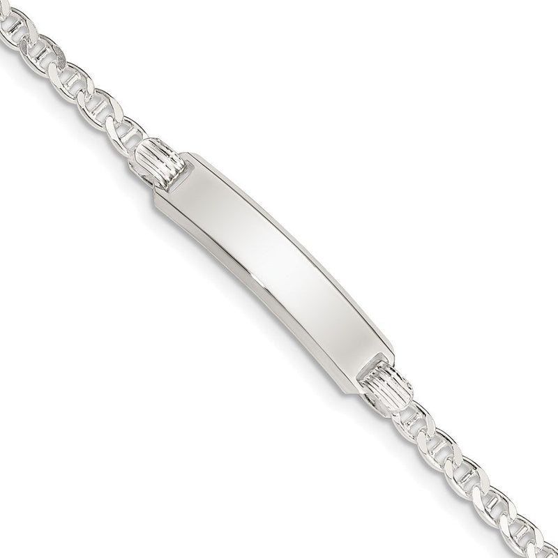 Sterling silver ID bracelet