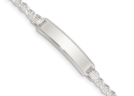 Sterling Silver Children's ID Bracelet (Style QID33-6)