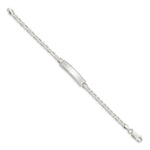 Sterling Silver Children's ID Bracelet, 5.5 x 6mm (-5.5) view