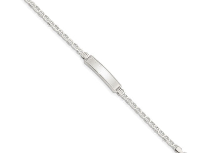 Sterling Silver Children's ID Bracelet (Style QID34-6)