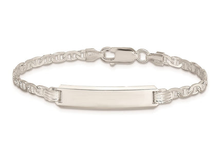 Sterling Silver Children's ID Bracelet (Style QID34-6)