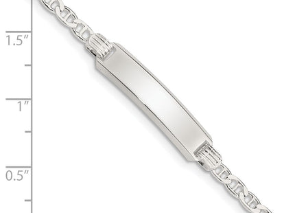 Sterling Silver Children's ID Bracelet (Style QID34-6)