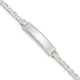 Sterling Silver Children's ID Bracelet, 5.5 x 6mm (-5.5)