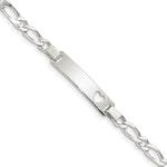 Sterling Silver Baby ID 6 IN Bracelet view 1