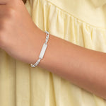Sterling Silver Childrens ID Anchor 5in Plus 1in EXT Link Bracelet view 4