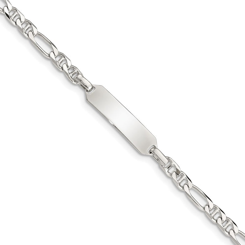 Sterling silver anchor link anchor bracelet