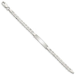 Sterling Silver Engraveable Childrens ID Anchor Link Bracelet view
