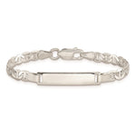 Sterling Silver Engraveable Childrens ID Anchor Link Bracelet view