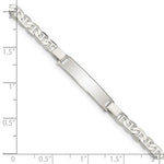 Sterling Silver Engraveable Childrens ID Anchor Link Bracelet view
