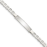 Sterling Silver Engraveable Childrens ID Anchor Link Bracelet view