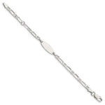 Sterling Silver Polished Engraveable 5in Plus 1in EXT Childrens ID Bracelet view 3