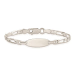 Sterling Silver Polished Engraveable 5in Plus 1in EXT Childrens ID Bracelet view 2