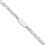 Sterling Silver Polished Engraveable 5in Plus 1in EXT Childrens ID Bracelet view 1