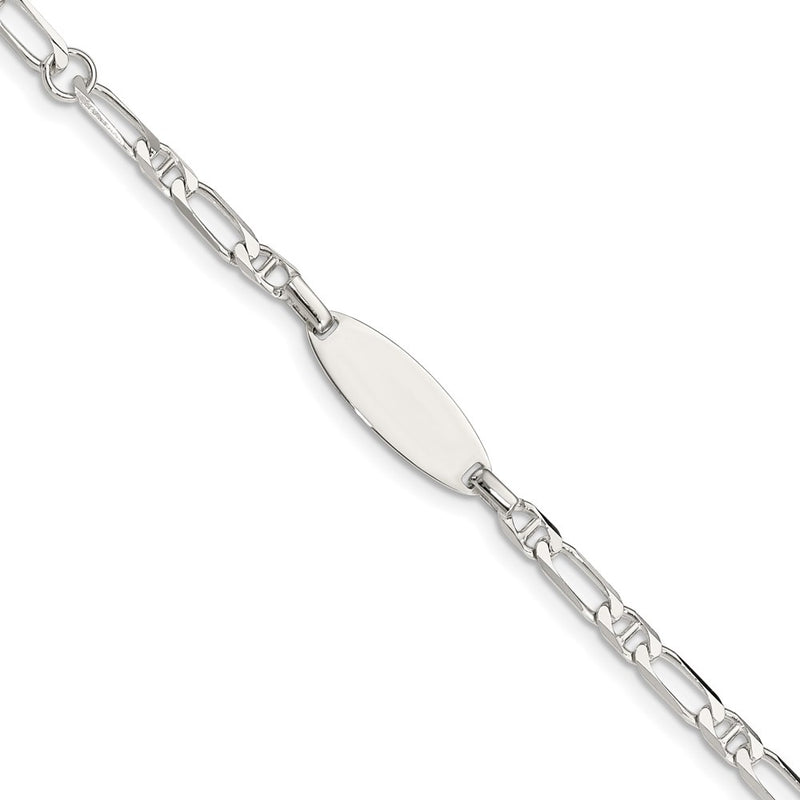 Sterling silver engravable ID bracelet