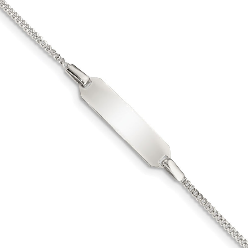 Sterling silver curb link bracelet