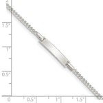 Sterling Silver Polished Childrens ID Curb Link 5in Plus 1in Ext. Bracelet view 5