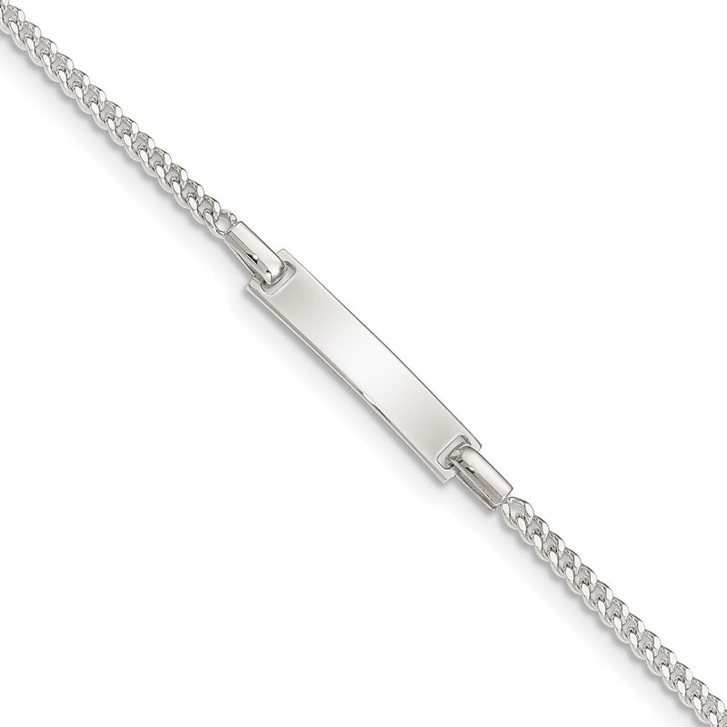 Sterling silver curb link bracelet