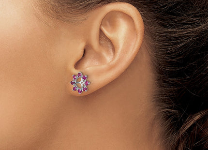 Sterling Silver Earrings Style QJ116JUL - Classique Jewelry Inc.