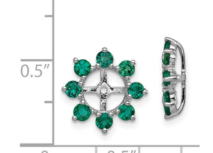 Sterling Silver Earrings Style QJ116MAY - Classique Jewelry Inc.