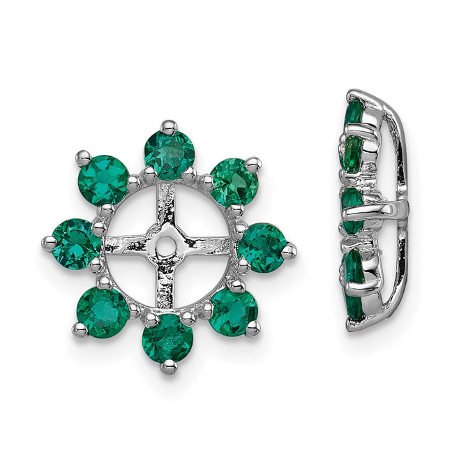 Sterling Silver Earrings Style QJ116MAY - Classique Jewelry Inc.