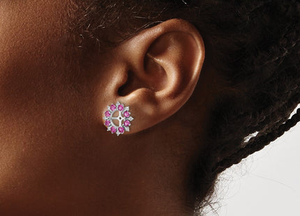 Sterling Silver Earrings Style QJ119JUL - Classique Jewelry Inc.