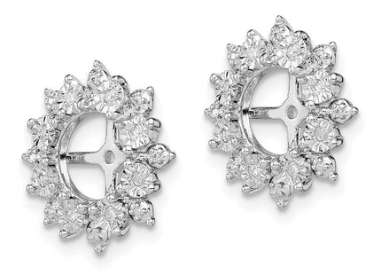 Sterling silver earrings, alternate view